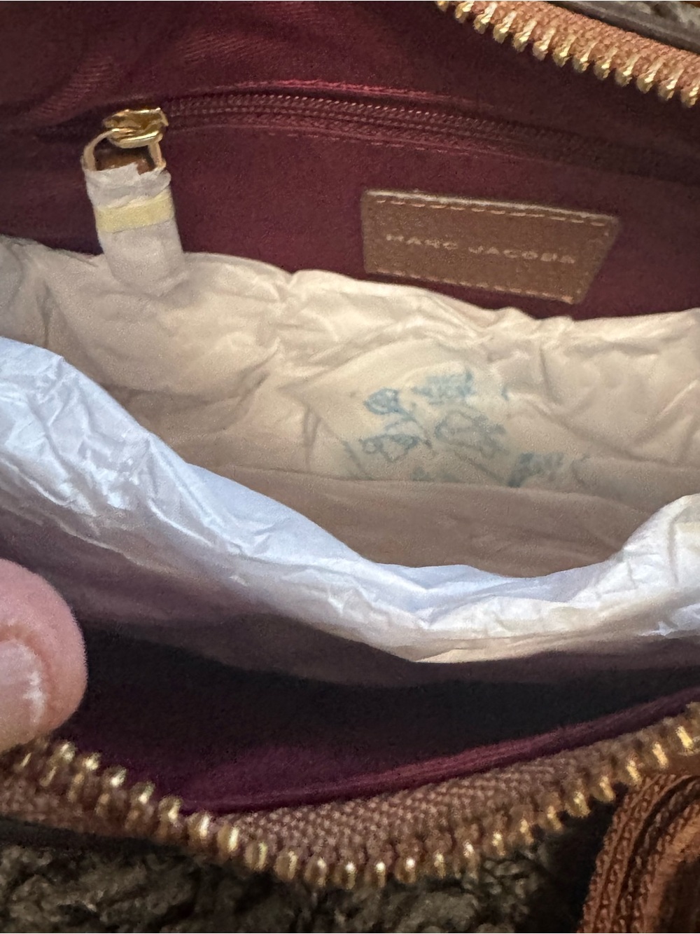 Marc Jacobs Drifter Small Convertible Shoulder Bag in Cognac NWT - Picture 9 of 10